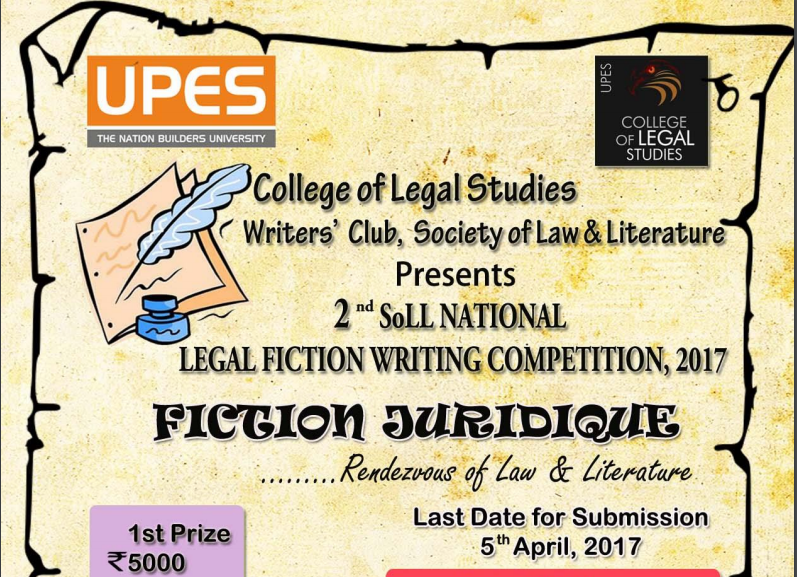 National Legal Fiction Writing Competition, 2017 ‘FictionJuridique
