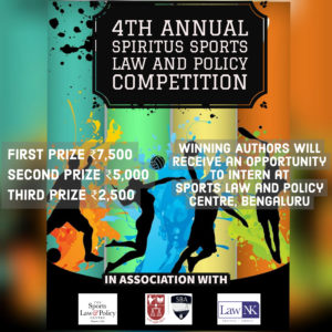 4th Annual Spiritus Sports Law and Policy Competition