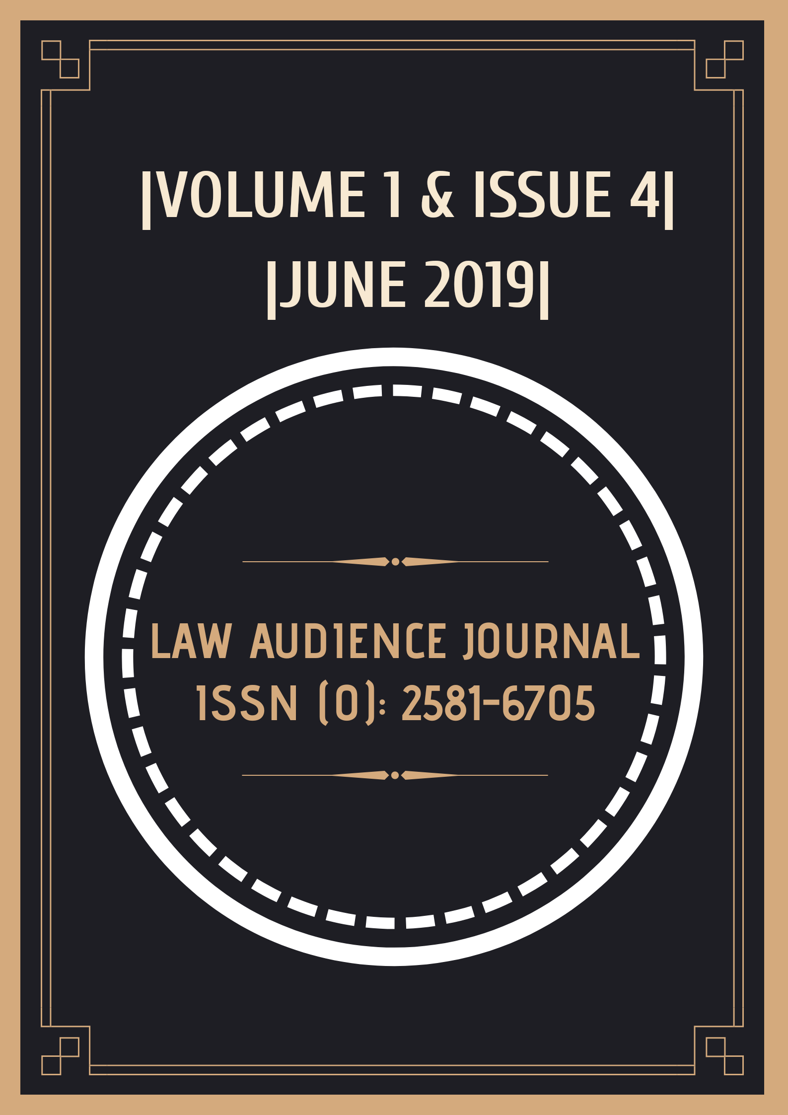 CALL FOR PAPERS: VOLUME 1 & ISSUE 4: JUNE 2019|[NO PUBLICATION FEE]
