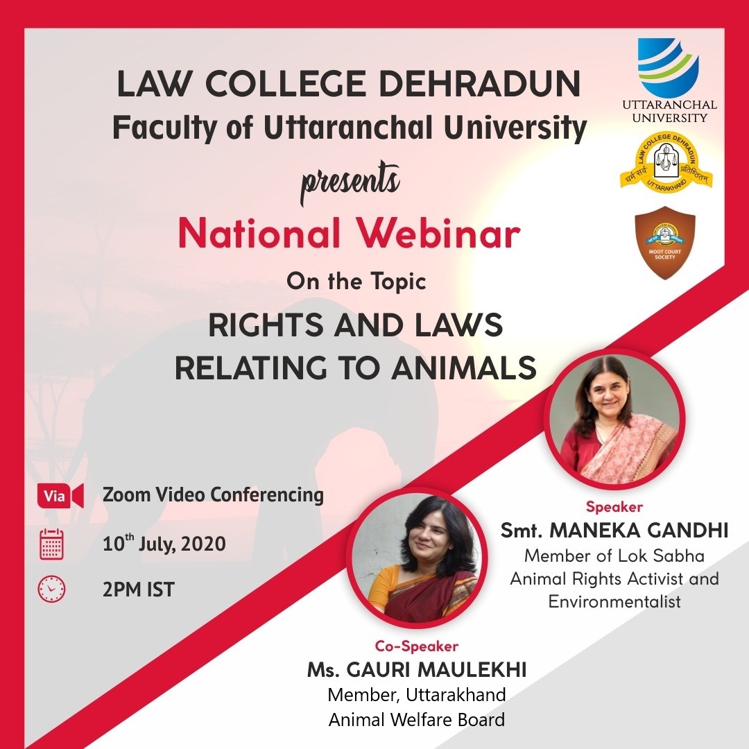 inars inar on Animal Rights by Law College Dehradun, Uttaranchal