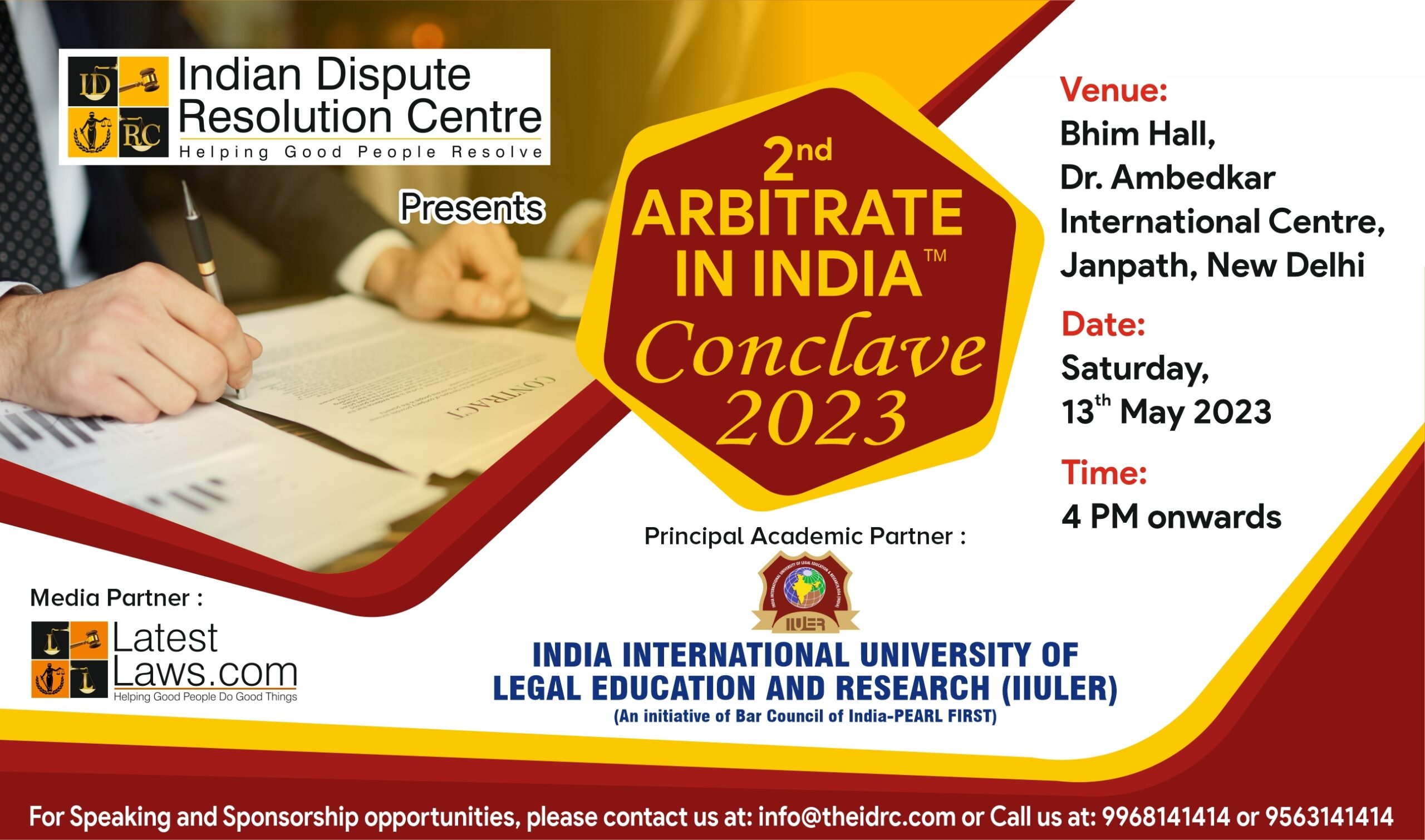 2nd Arbitrate In India Conclave 2023 By Indian Dispute Resolution
